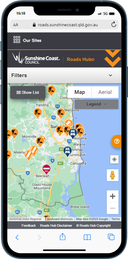 RoadsHub screen shot